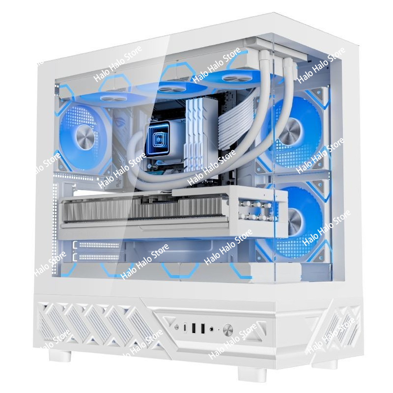 Caixa de PC ATX branca Seaview - Pc Gaming Liquid avaliação e preço