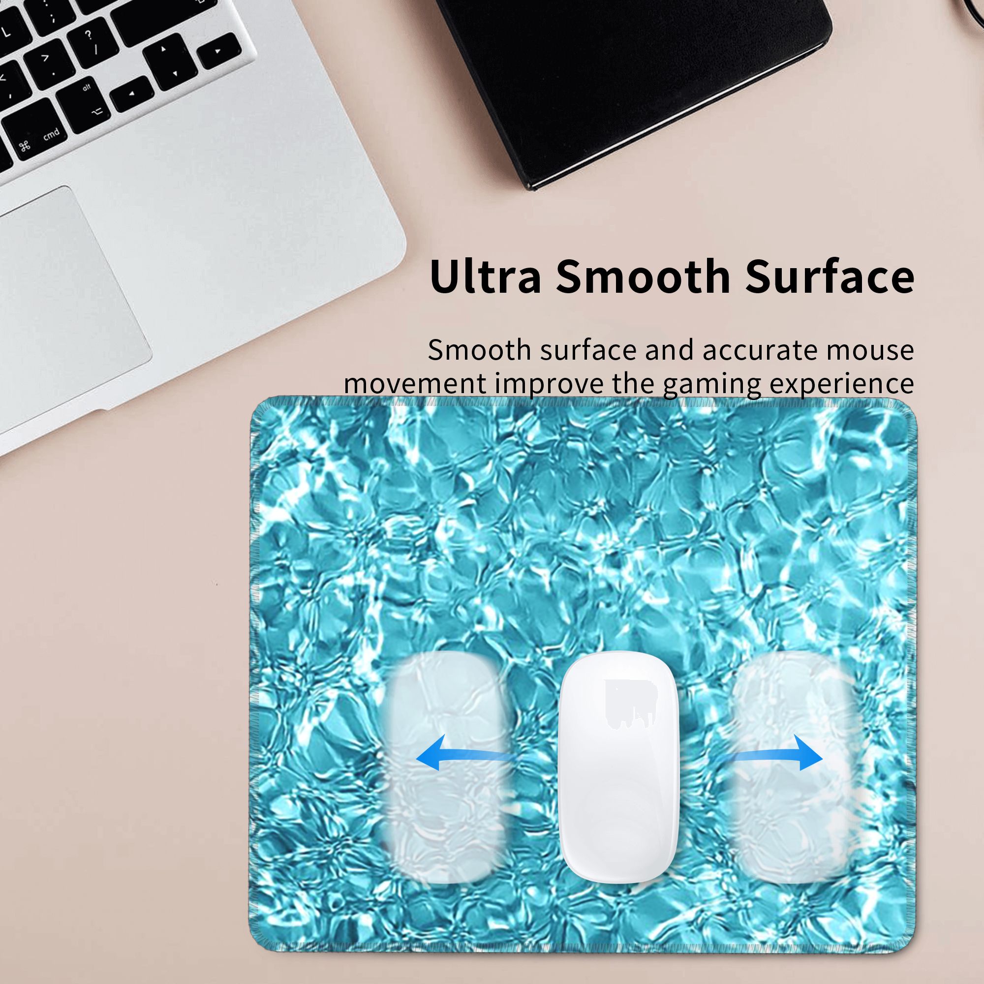 Mouse Pad com Padrão de Ondas  - Pc Gaming Liquid avaliação e preço