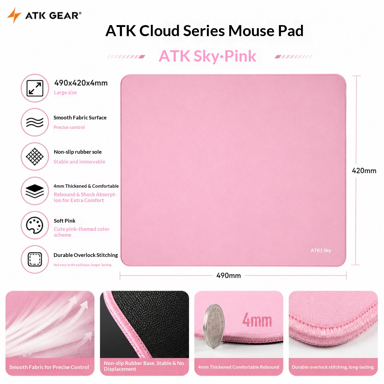 Tapete de Rato Gaming Grande A - Pc Gaming Pink avaliação e preço