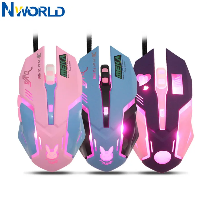 Mouse Gamer com Fio OW 6 Botõe - Pc Gaming Pink avaliação e preço